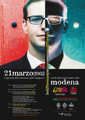 Locandina della VIII Giornata della memoria