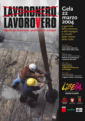 Locandina della IX Giornata della memoria